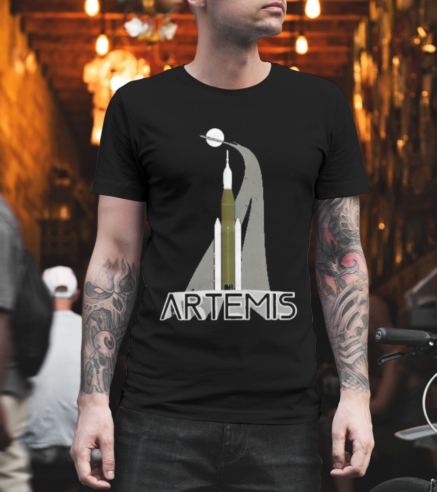 Nasa Artemis II Rocket Launch Space Exploration Mission T-Shirt