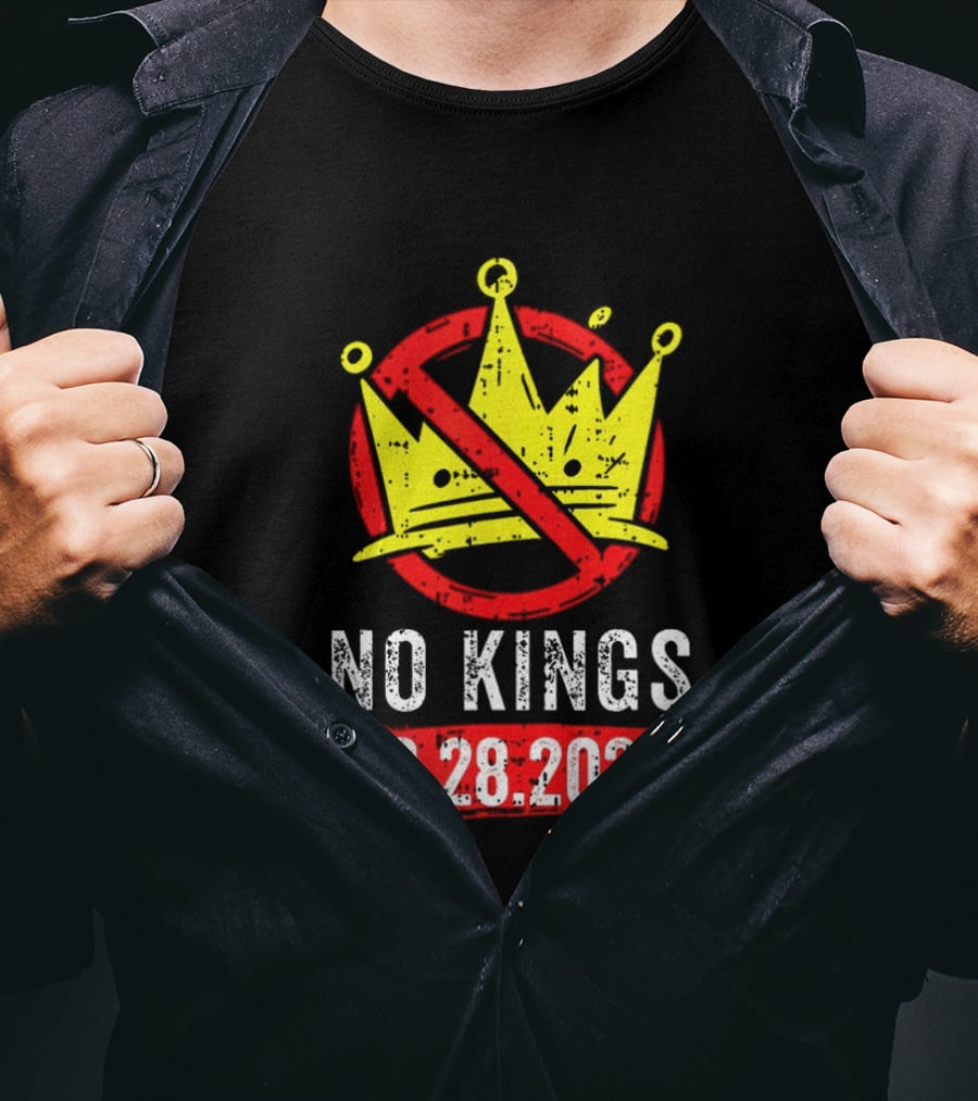 No Kings 03 28 2026 Crown T-Shirt