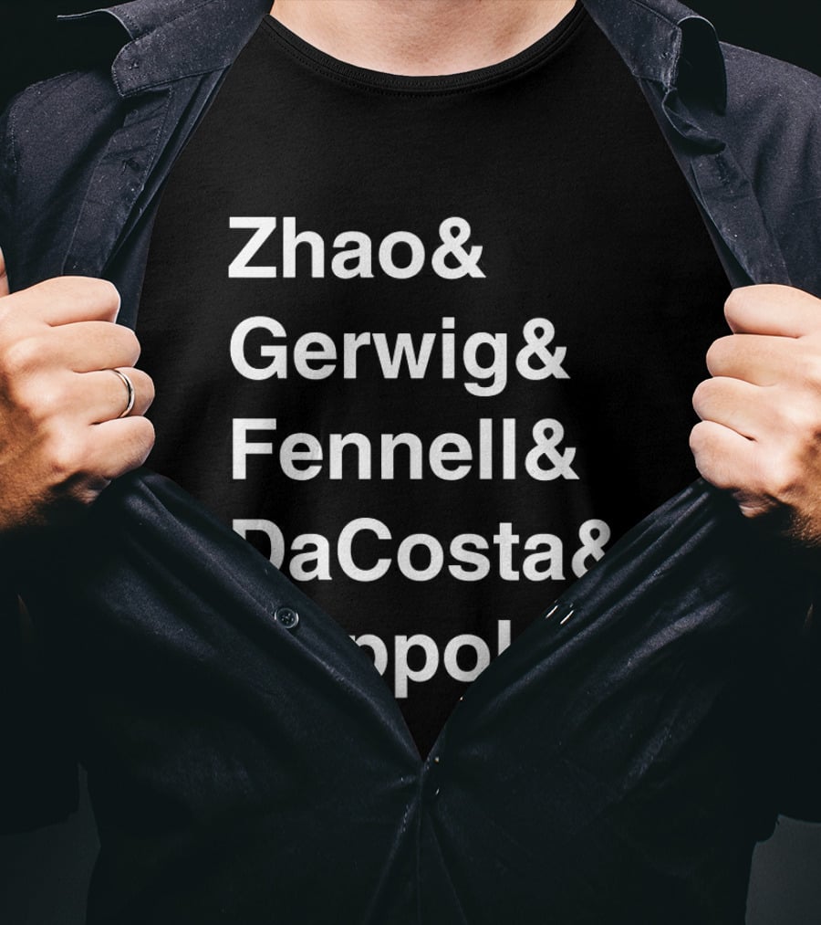 Zhao Gerwig Fennell DaCosta Coppola Female Directors Modern Greats T-Shirt
