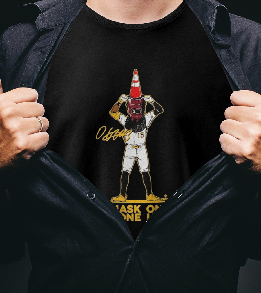 Oneil Cruz Mask On Cone Up Baseball 15 T-Shirt