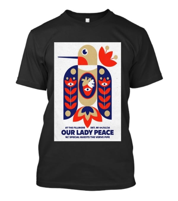 Our Lady Peace At The Fillmore Detroit April 2 2026 With Special Guests The Verve Pipe T-Shirt