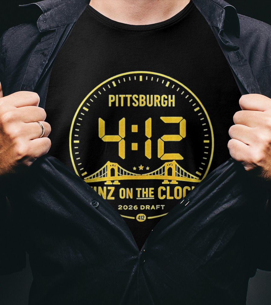 Pittsburgh 4:12 Yinz On The 2026 Draft T-Shirt