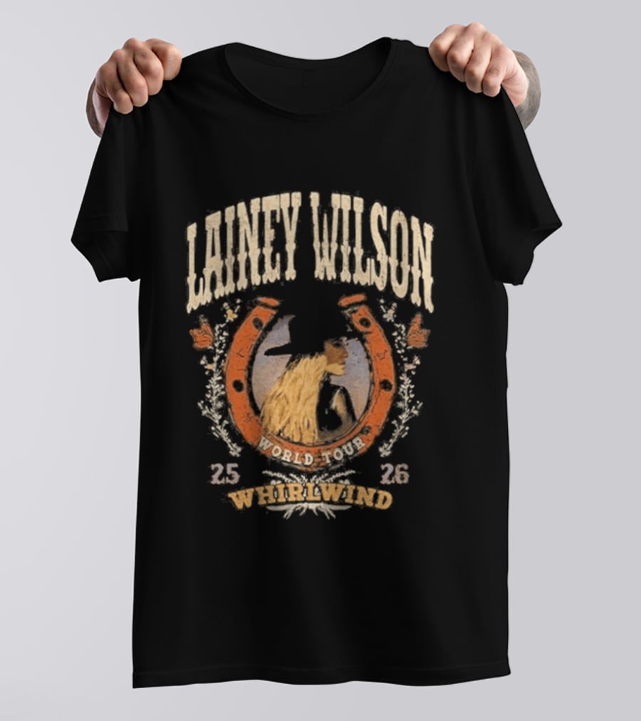 Lainey Wilson World 2023 Whirlwind Horseshoe 2526 T-Shirt