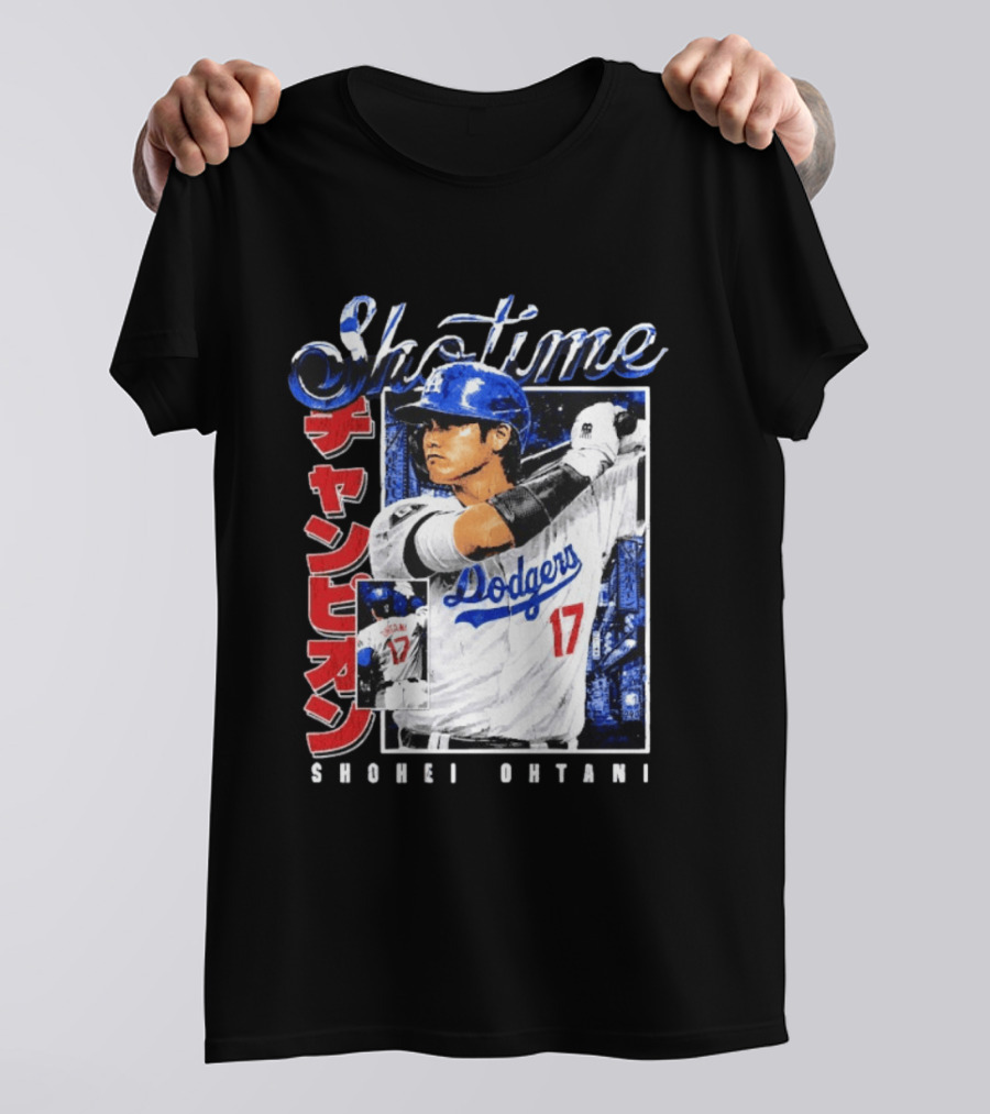 Sho Time Shohei Ohtani Dodgers 17 Baseball Sportswear T-Shirt