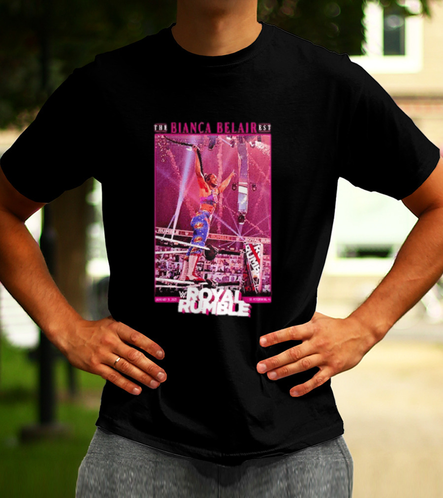 The EST WWE Bianca Belair Royal Rumble January 31 2021 St Petersburg Florida T-Shirt