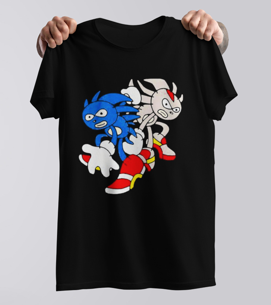 The Hedgehog Sanic And Shedew Adventure Meme Humor T-Shirt