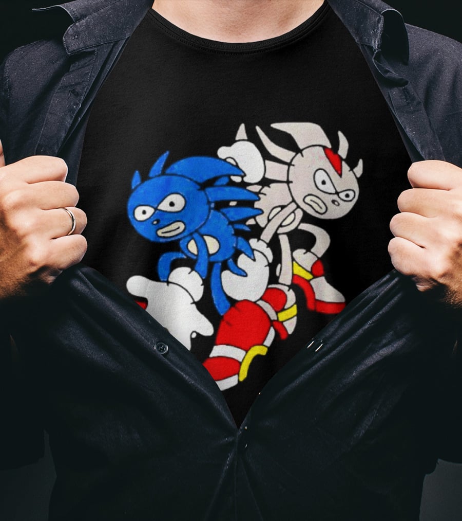 The Hedgehog Sanic And Shedew Adventure Meme Humor T-Shirt