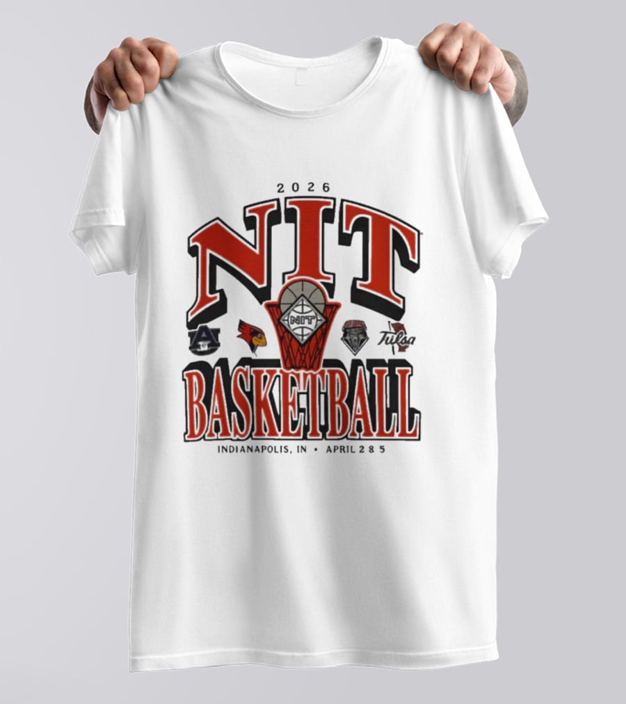 2026 NIT Basketball Indianapolis April 2 5 With Team Logos T-Shirt