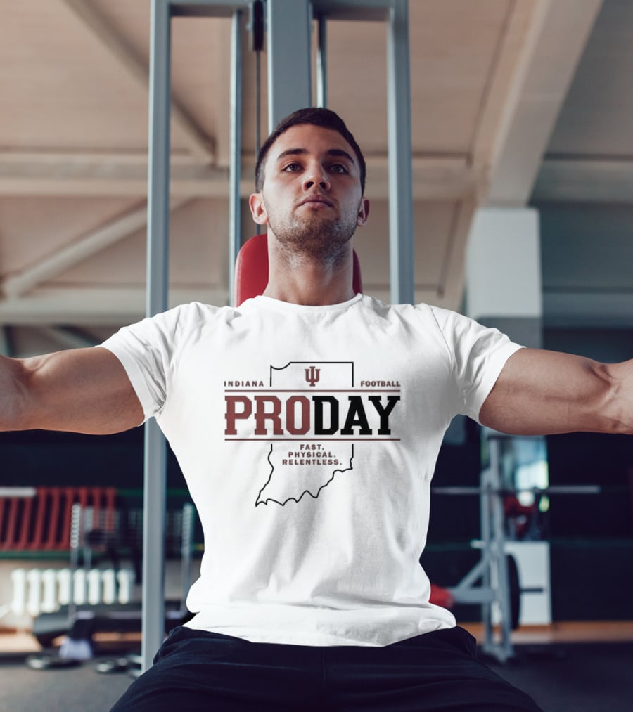 Indiana Football Pro Day Fernando Mendoza Event T-Shirt