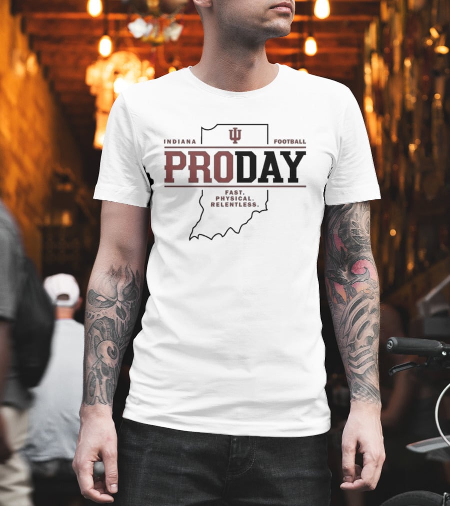 Indiana Football Pro Day Fernando Mendoza Event T-Shirt