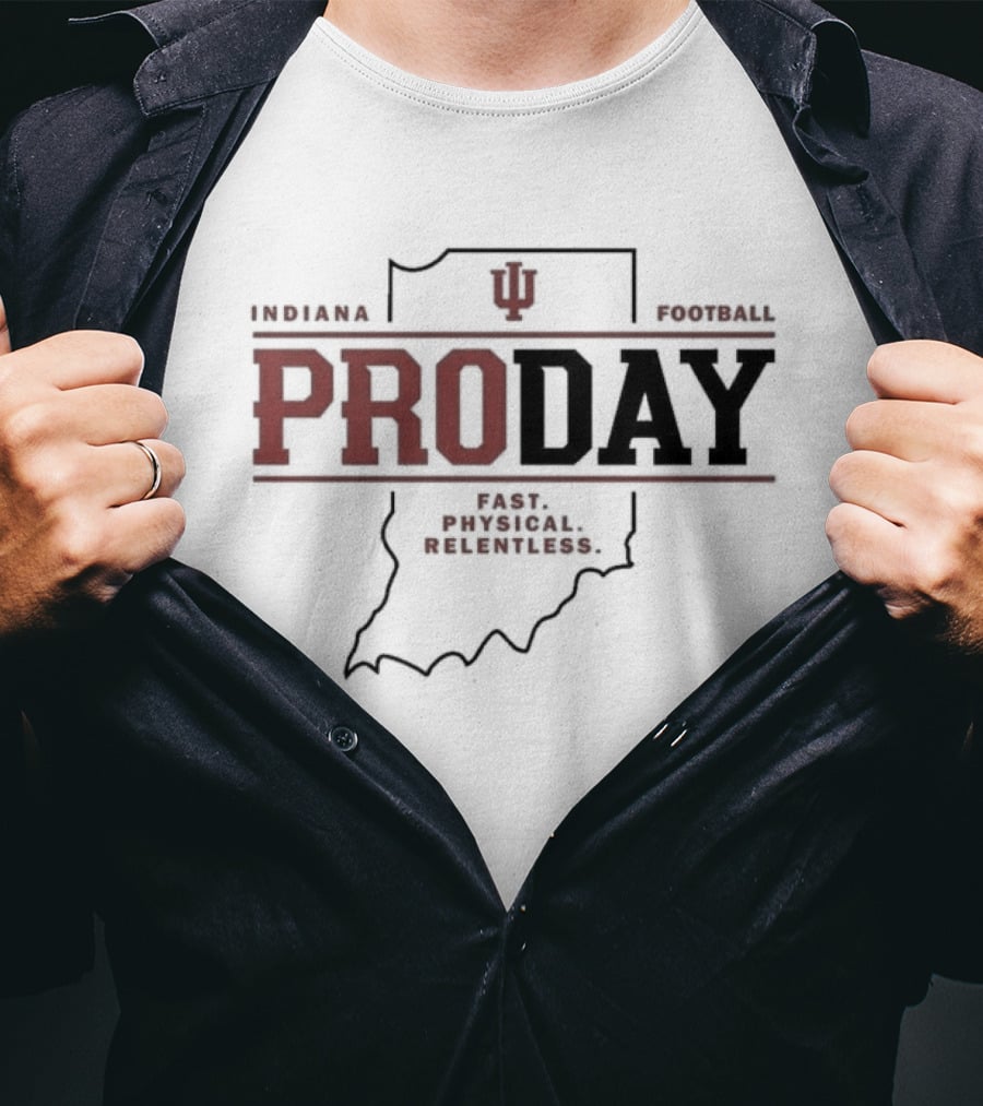 Indiana Football Pro Day Fernando Mendoza Event T-Shirt