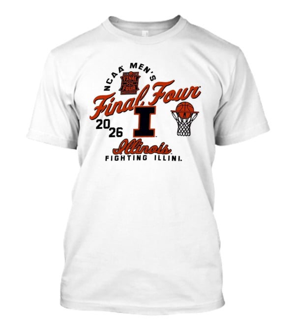NCAA Men's Final Four 2026 Illinois Fighting Illini Basketball Indianapolis T-Shirt