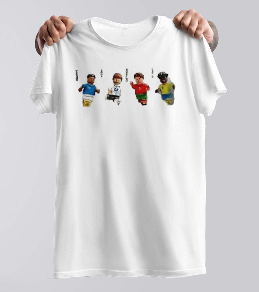 LEGO Football Legends FIFA World Cup 2026 Messi Ronaldo Mbappé Vinicius Junior Mini Figures T-Shirt