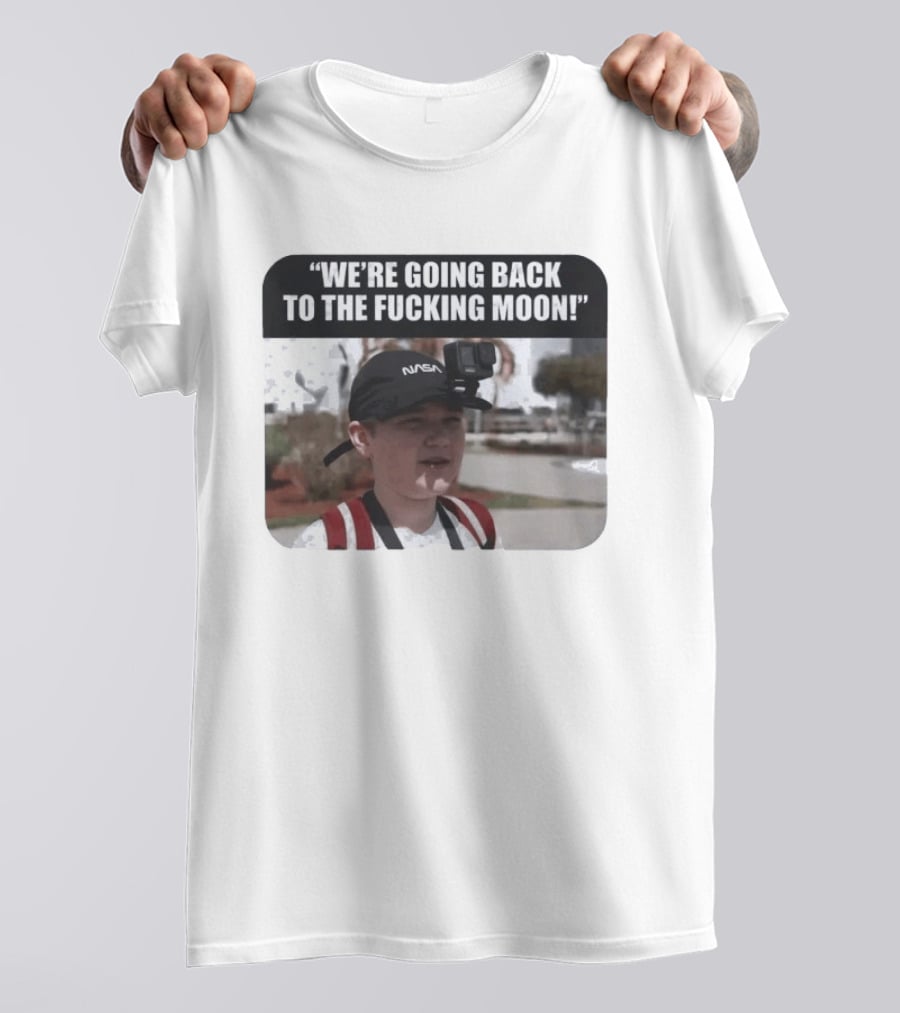 NASA Astronaut Moon Mission Humor With GoPro Mount T-Shirt