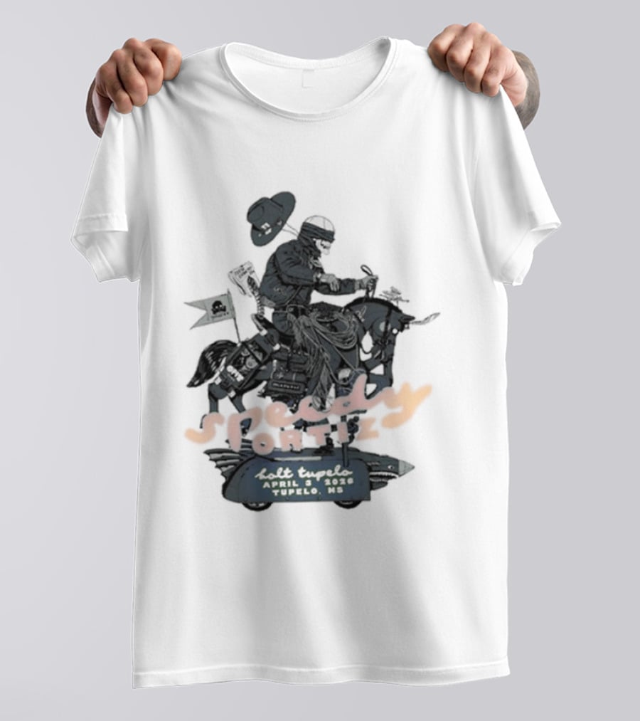 Speedy Ortiz Concert April 3 2026 Tupelo Bolt Event T-Shirt