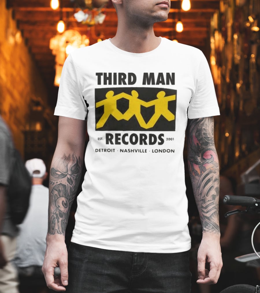 Third Man Records Est 2001 Detroit Nashville London T-Shirt