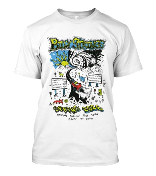 Billy Strings Spring 2026 Highway Hypnosis Missing Through Your Town Before The Show T-Shirt