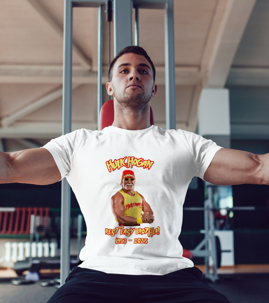 Hulk Hogan Rest Easy Brother 1953 2025 T-Shirt