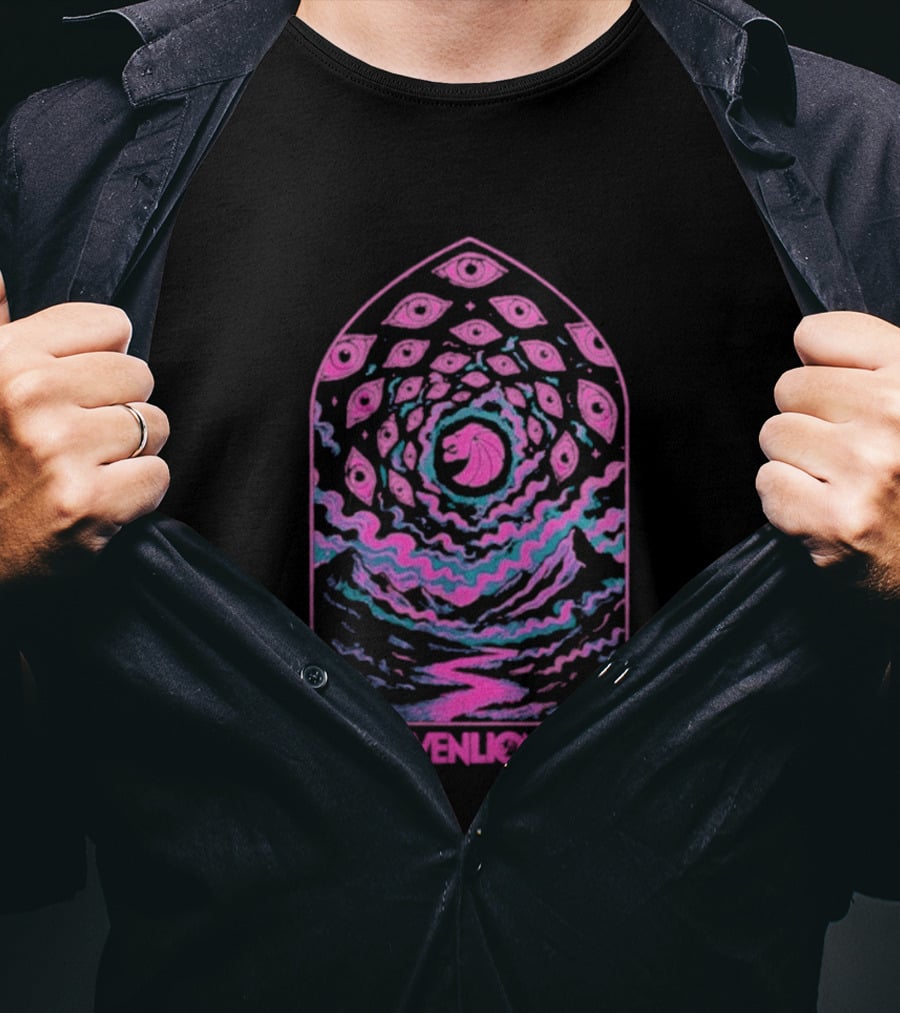 Seven Lions Pink Cosmic Spiral Vision T-Shirt