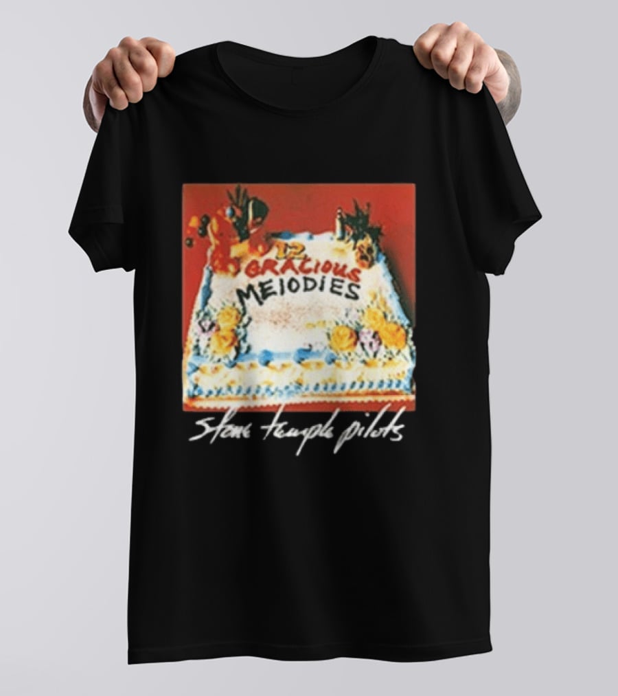 Stone Temple Pilots 12 Gracious Melodies Cake Art 30th Anniversary T-Shirt