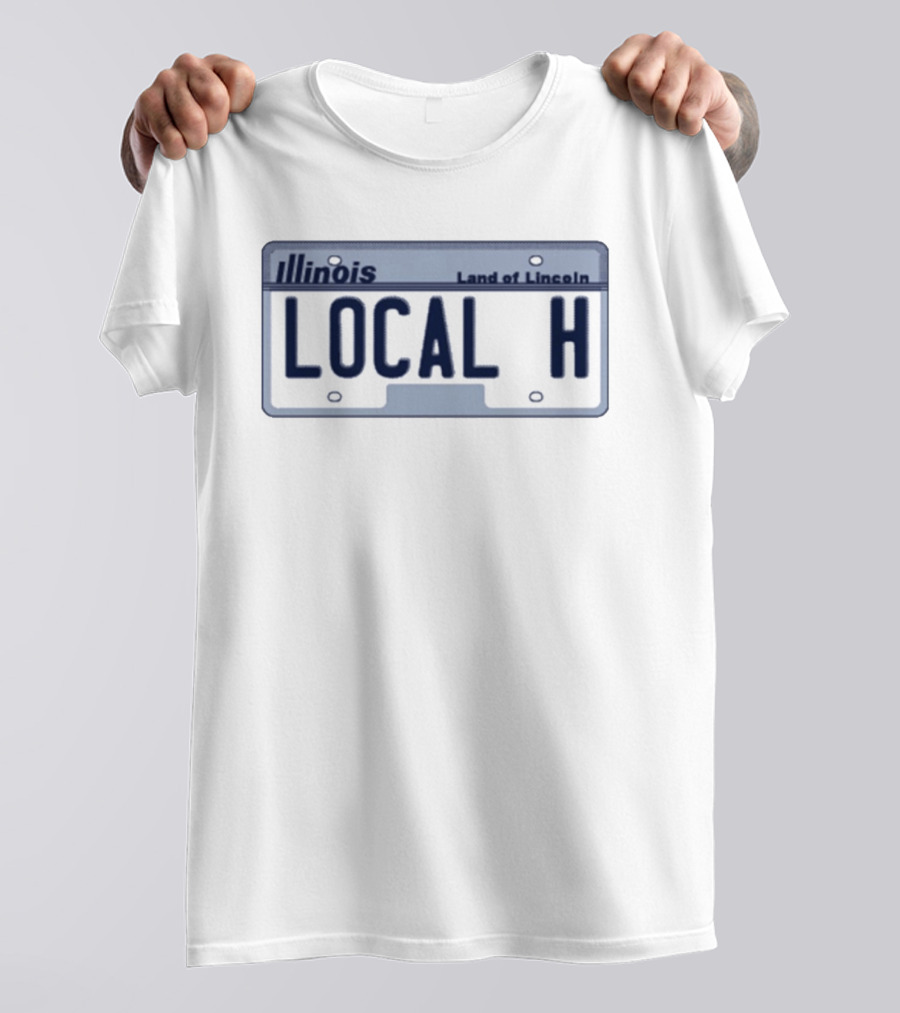 Illinois Local H Land Of Lincoln License Plate T-Shirt