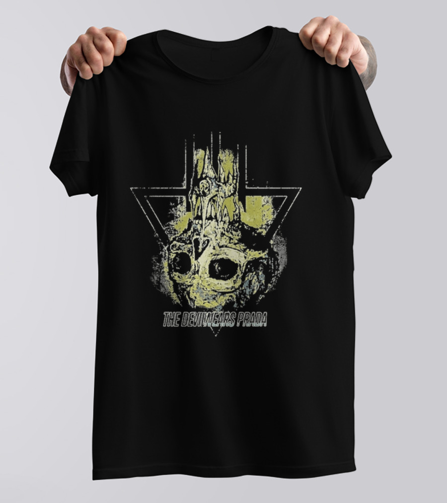 The Devil Wears Prada Dead Throne Skull Flame T-Shirt