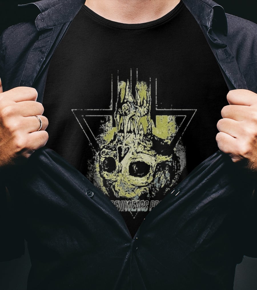 The Devil Wears Prada Dead Throne Skull Flame T-Shirt