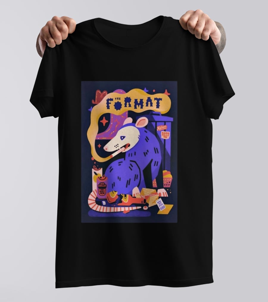 The Format Ryman Auditorium Nashville TN April 3 2026 Art With Possum And Stars T-Shirt