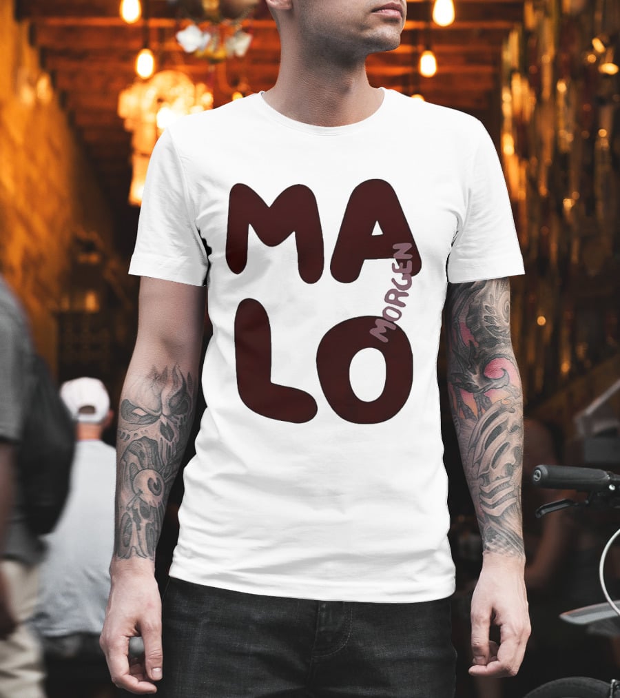 Malo Morgen Balkan Textual T-Shirt