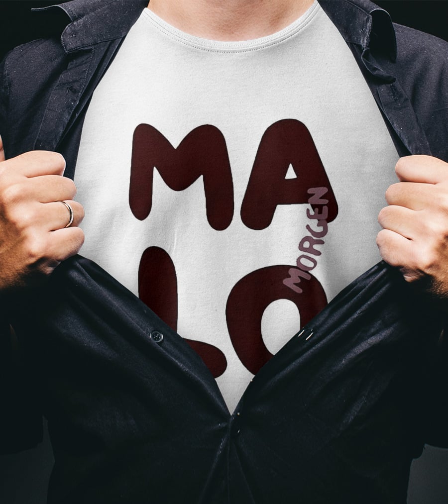 Malo Morgen Balkan Textual T-Shirt