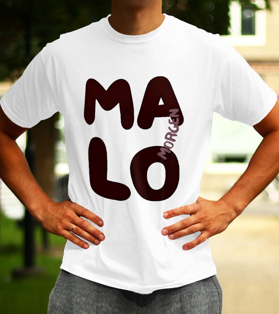 Malo Morgen Balkan Textual T-Shirt