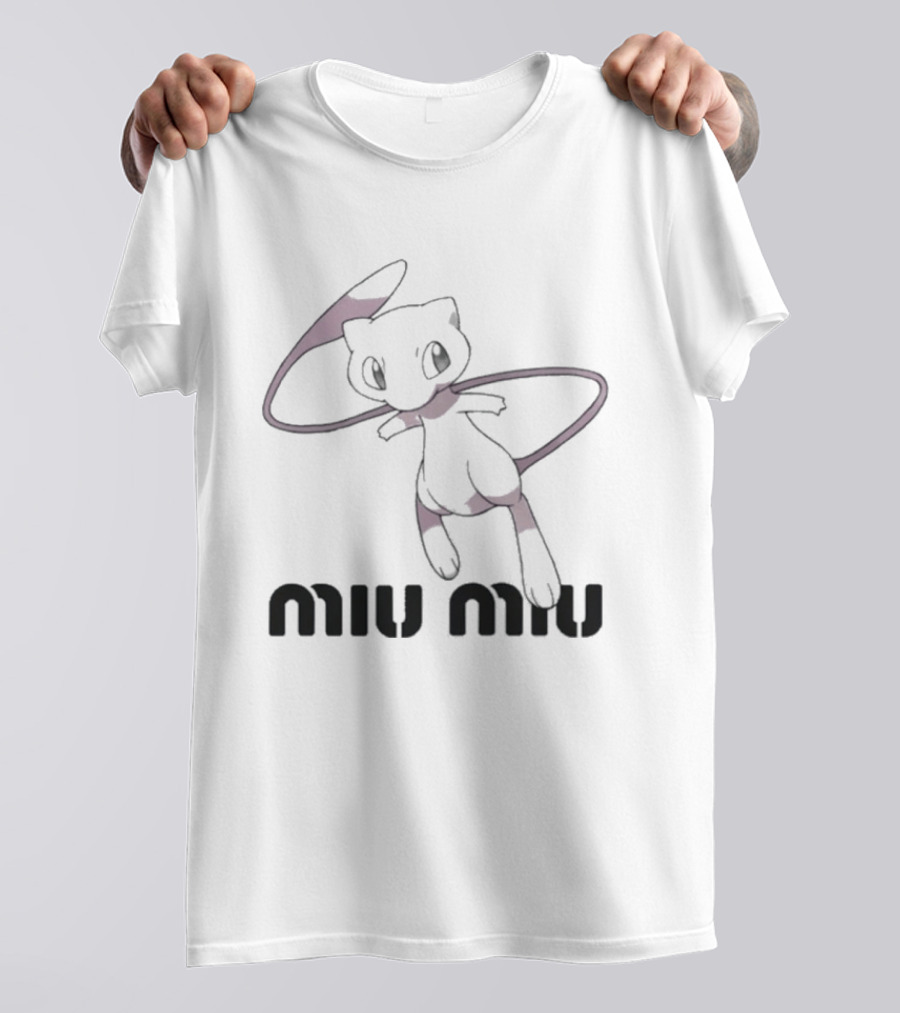 Miu Miu Pokemon Mew Anime Collaboration T-Shirt