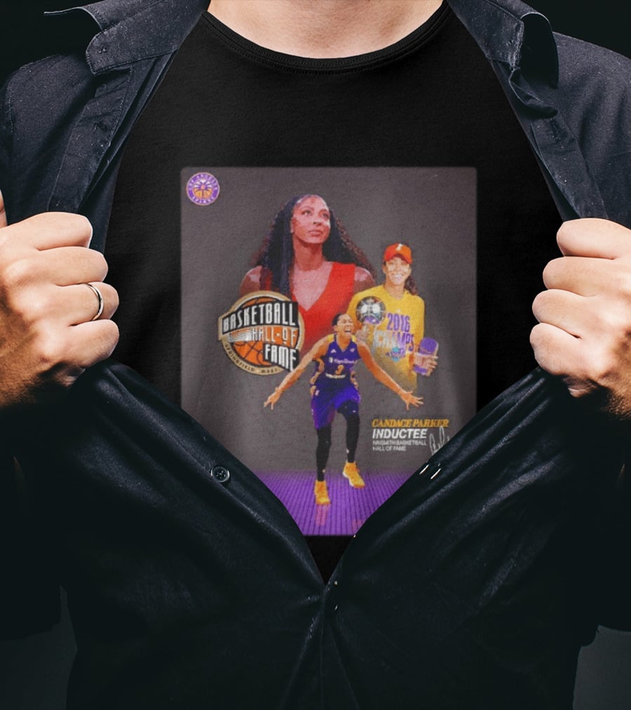 Candace Parker Basketball Hall Of Fame Inductee 2016 Champion Sparks T-Shirt