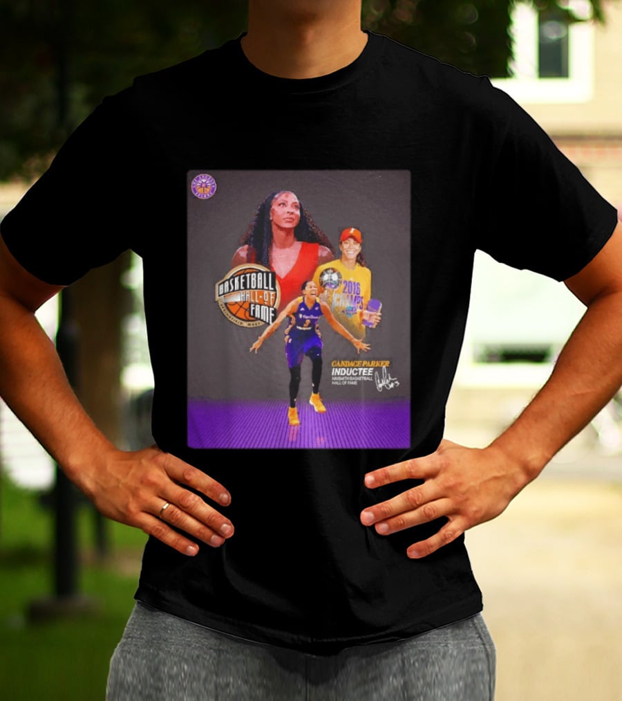 Candace Parker Basketball Hall Of Fame Inductee 2016 Champion Sparks T-Shirt