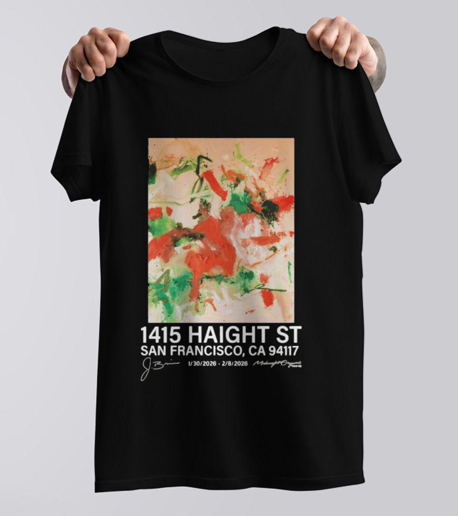 Midnight Organic J. Brian 1415 Haight St San Francisco CA 94117 T-Shirt