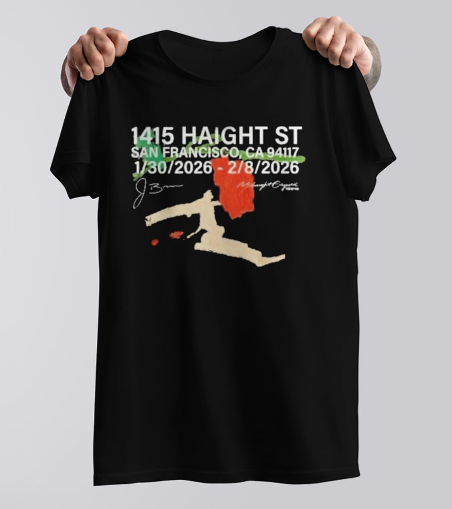 1415 Haight St San Francisco J. Brian Midnight Organic 1/30/2026 2/8/2026 T-Shirt