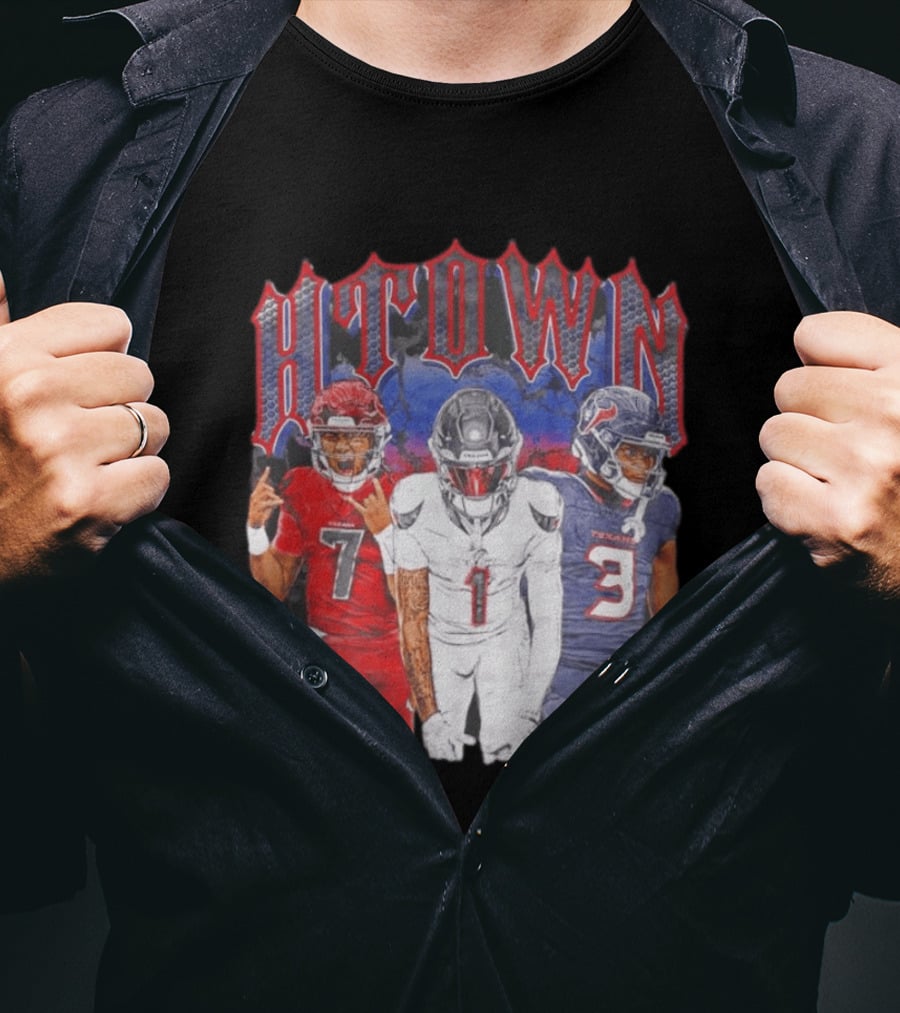 CJ Stroud Tank Dell Kamari Lassiter Houston Texans H TOWN 713 T-Shirt