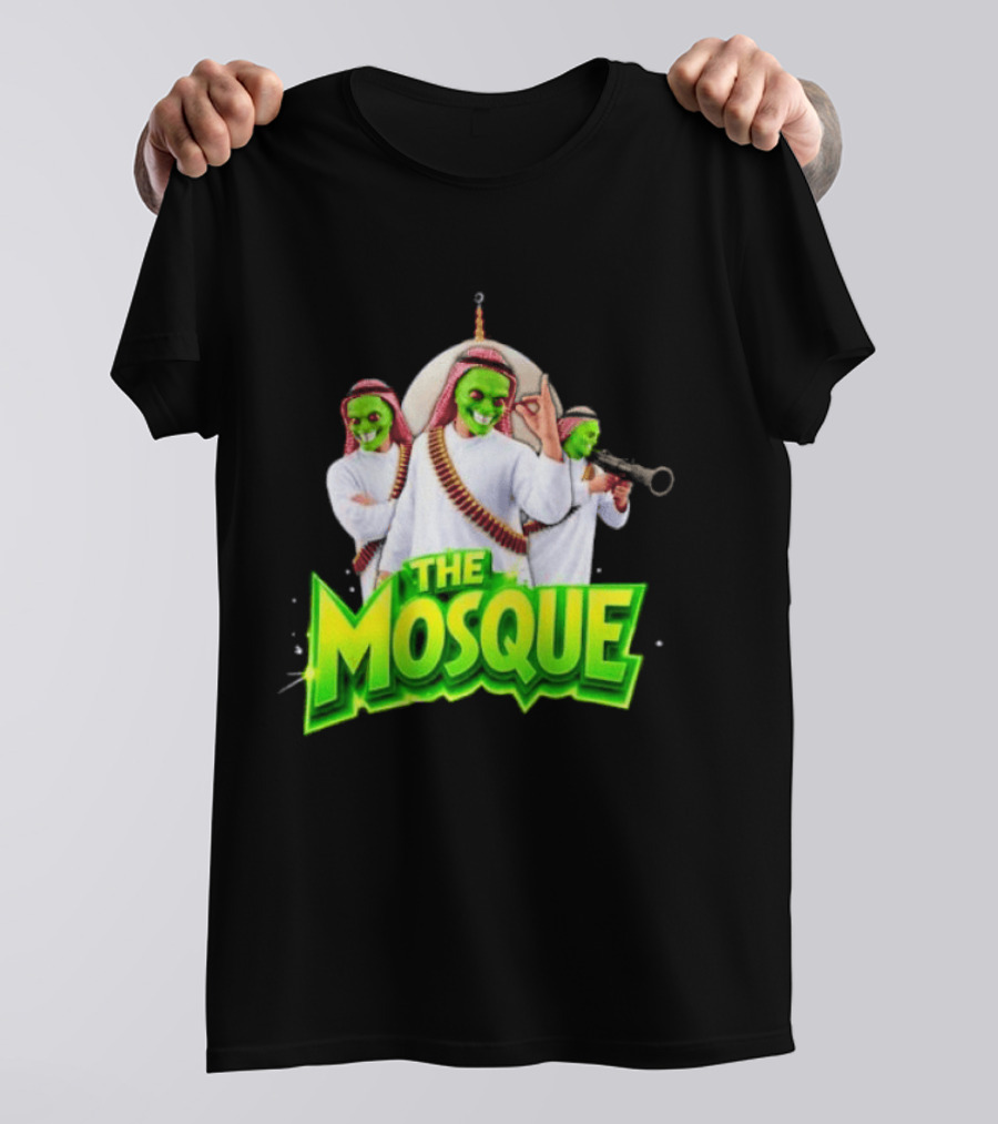 The Mosque Mask Green Faces Characters T-Shirt