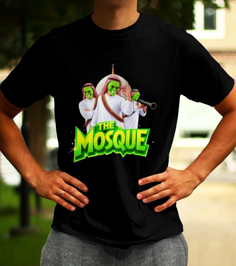 The Mosque Mask Green Faces Characters T-Shirt