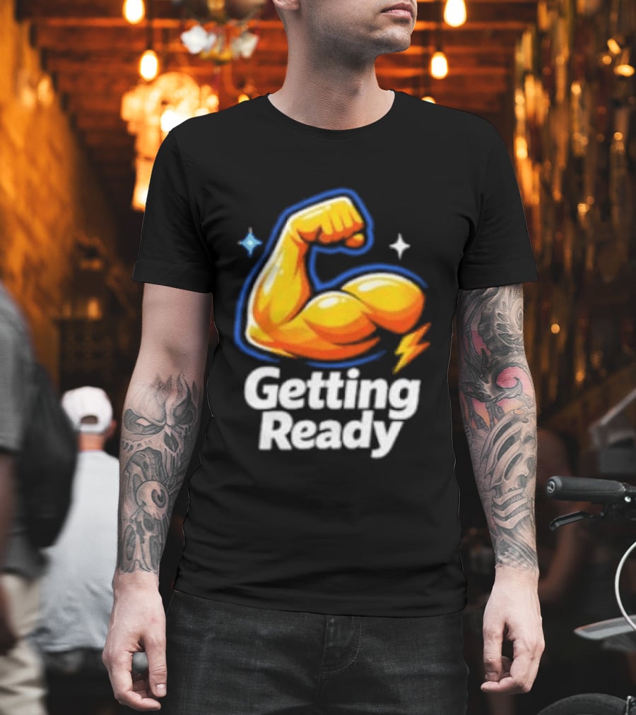 Cristiano Ronaldo Getting Ready Strong Arm Emoji T-Shirt
