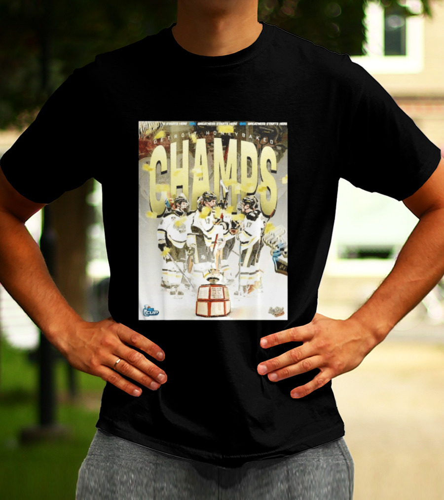 Detroit Honeybaked OHL Cup Champs 2026 Celebration T-Shirt
