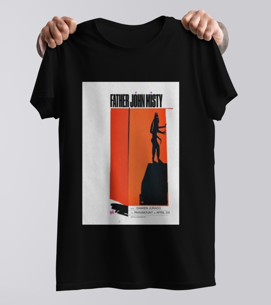Father John Misty Seattle April 3 4 2026 Featuring Damien Jurado At Paramount Theater T-Shirt