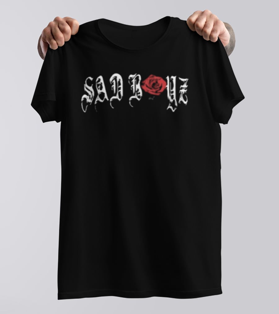 Sad Boyz Broken Red Rose T-Shirt