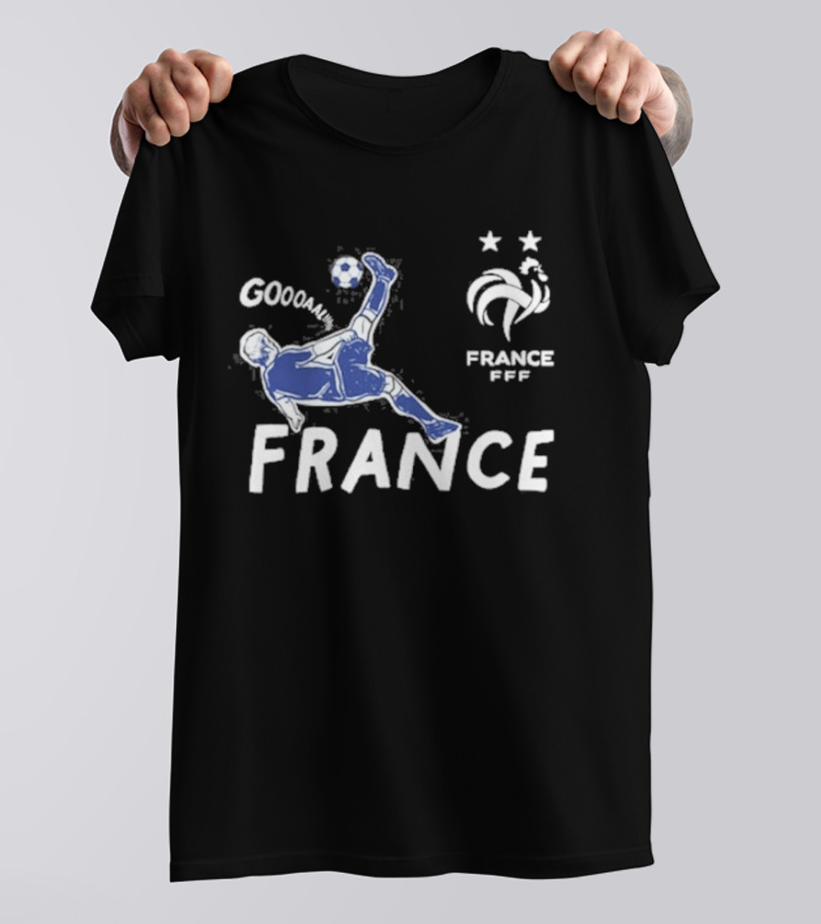 FRANCE National Team FFF Goool Soccer Star Navy T-Shirt
