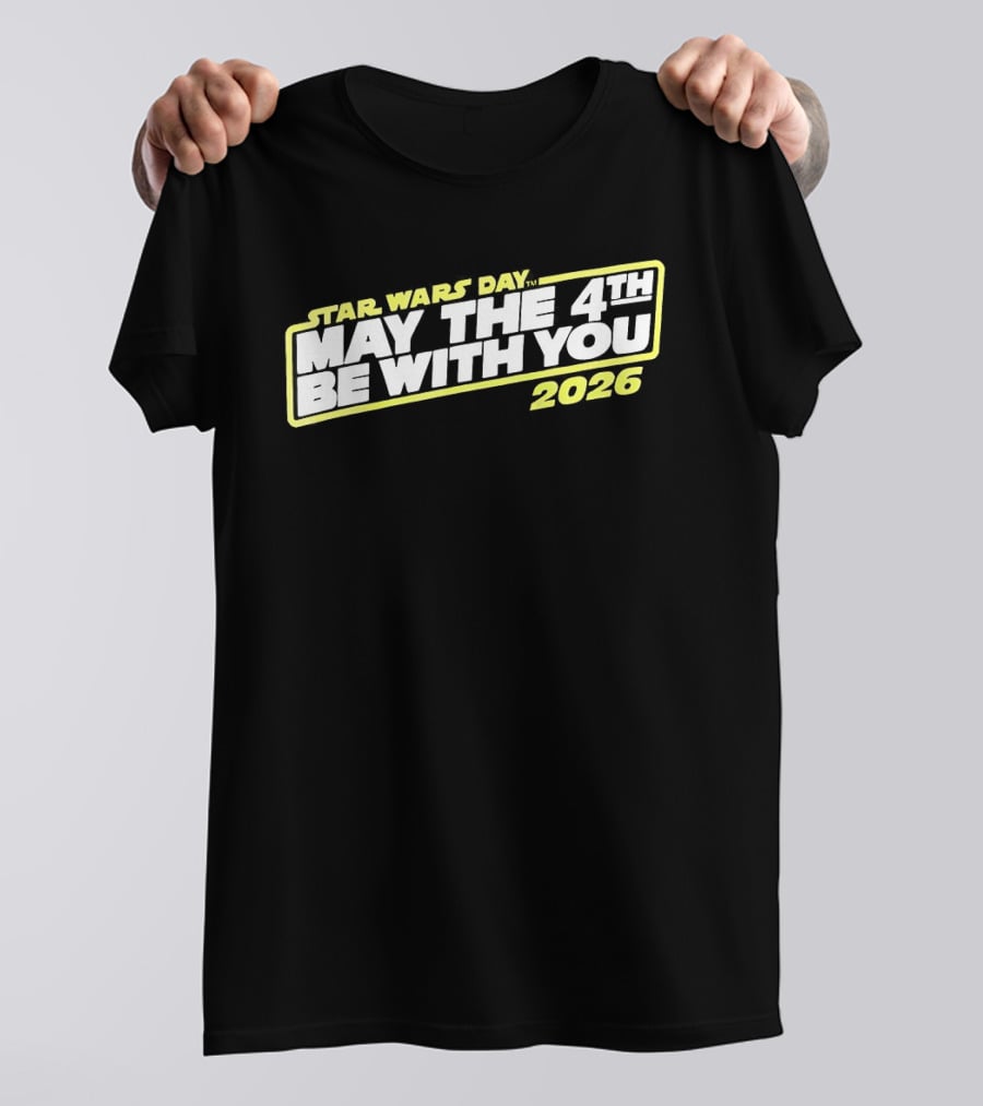 Star Wars Day 2026 May The 4th Be With You Yellow T-Shirt