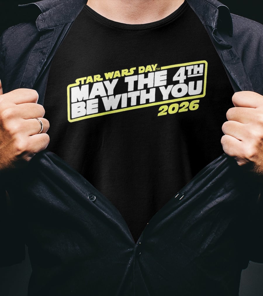 Star Wars Day 2026 May The 4th Be With You Yellow T-Shirt