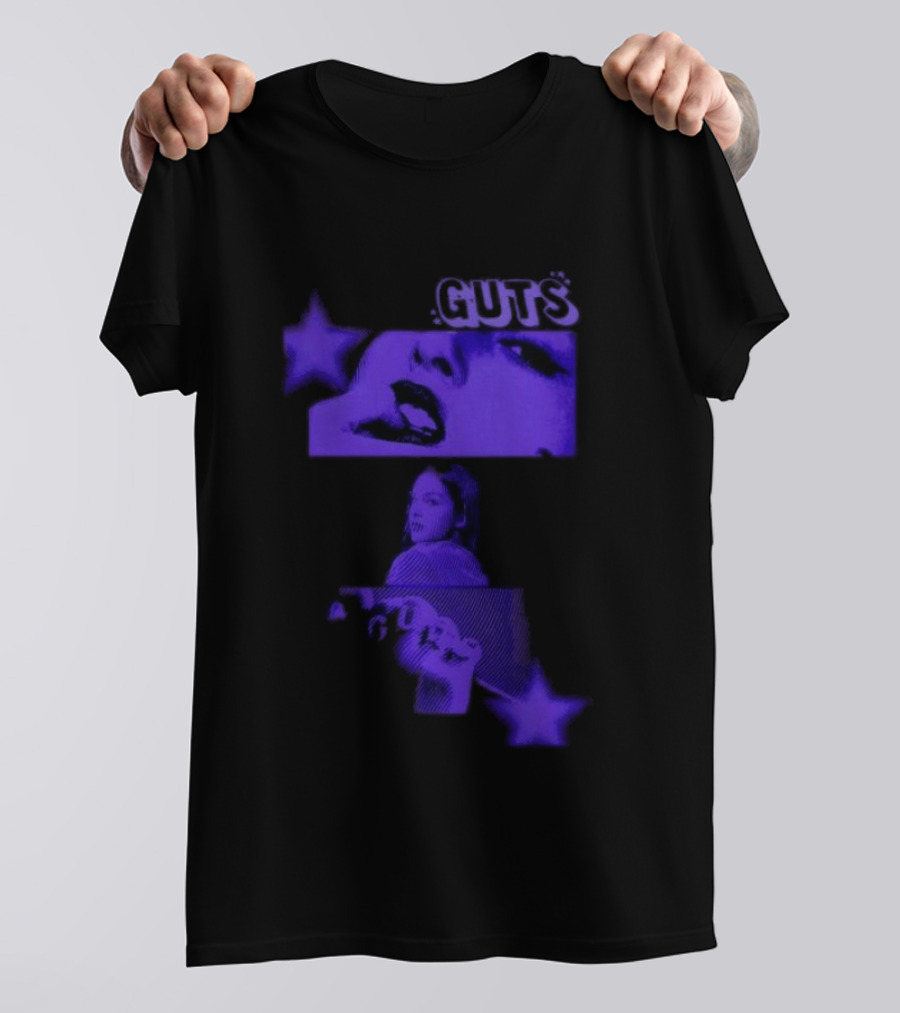 GUTS Olivia Rodrigo Album Cover Aesthetic Stars T-Shirt
