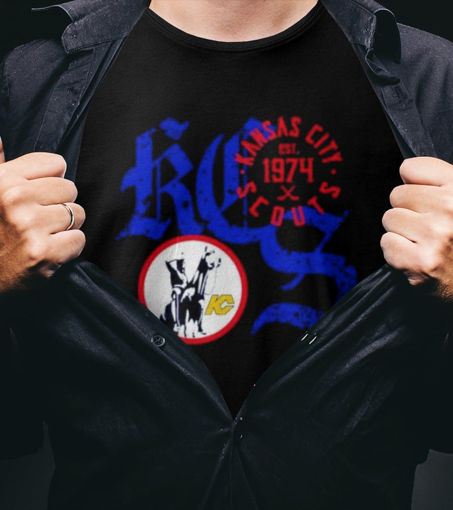 Kansas City Scouts 1974 Retro KC NHL Scouts T-Shirt