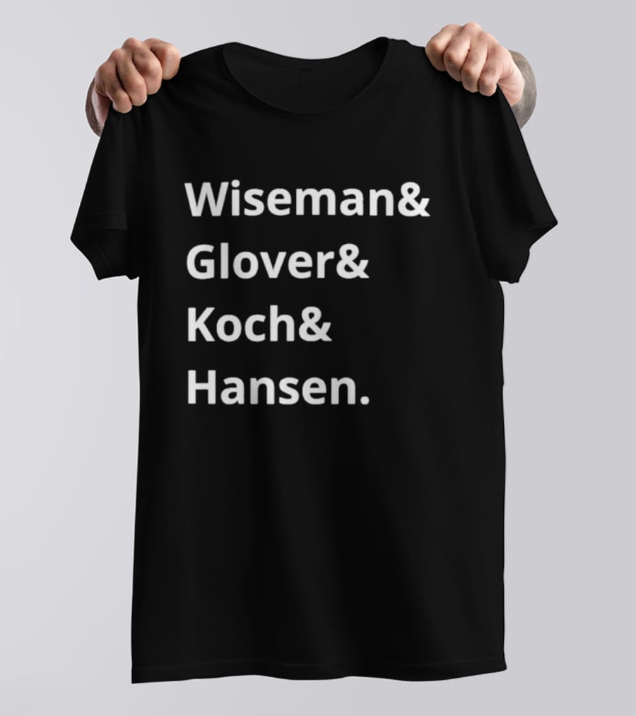 NASA Artemis II Astronaut Names Wiseman Glover Koch Hansen T-Shirt