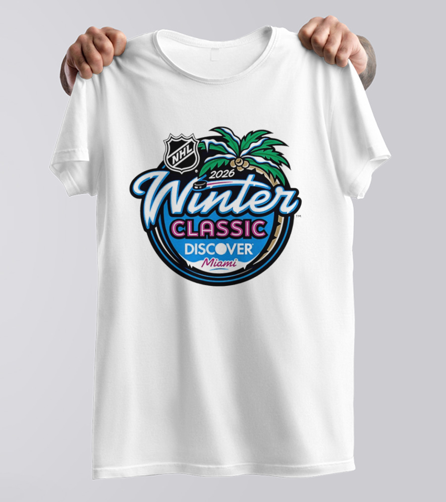 2026 NHL Winter Classic Discover Miami Palm Tree T-Shirt